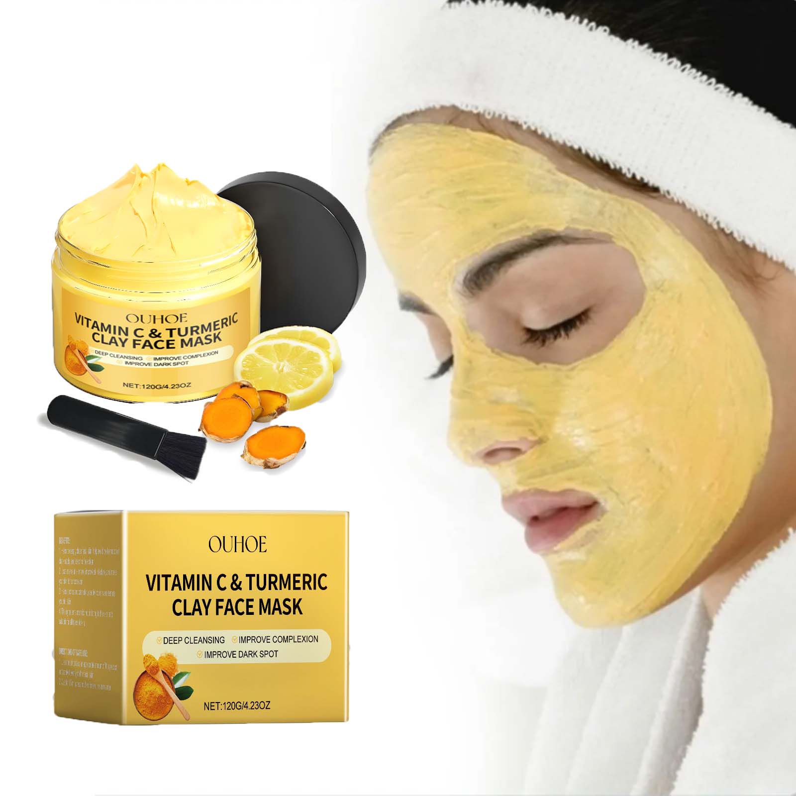 Dust Mask Construction - Máscara de lama de cúrcuma de