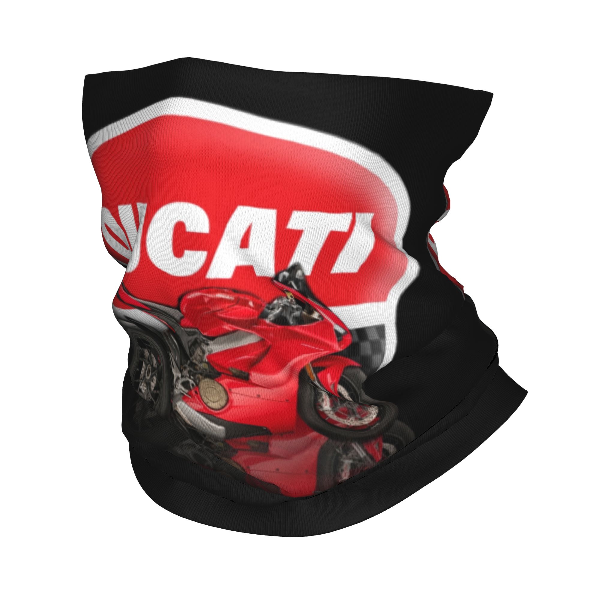 Neck Gaiter Face Cover - Balaclava Tubular Corta-Vento Personalizada Ducati para