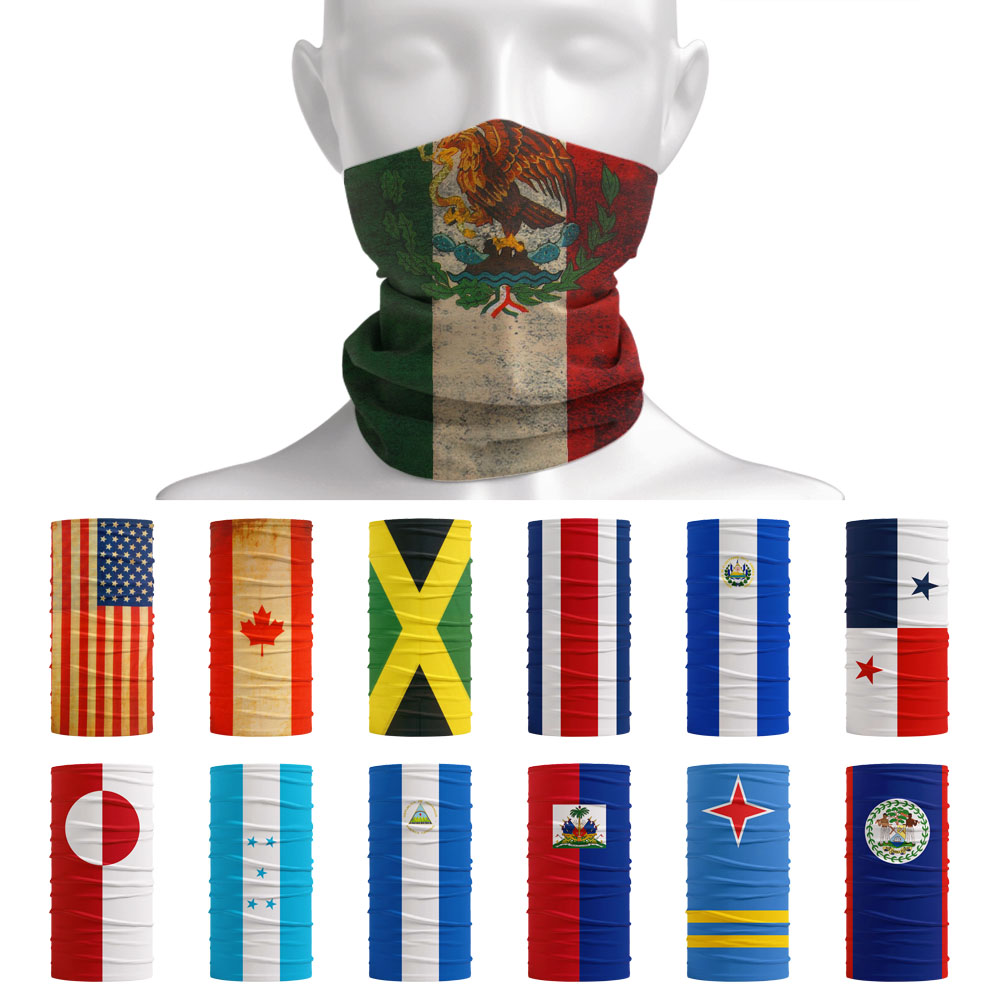 Bandeira nacional da américa d - Neck Gaiter Face Cover avaliação e preço