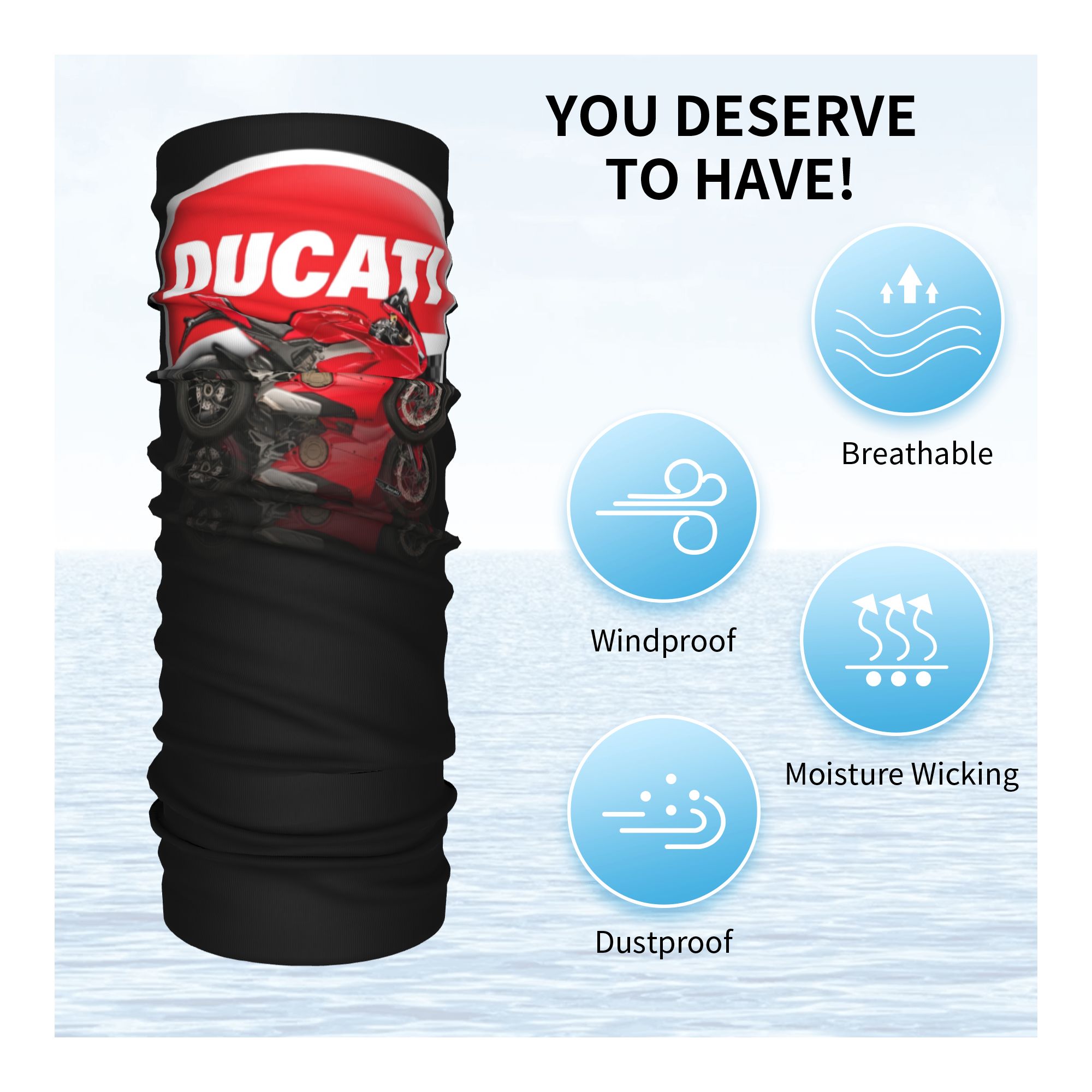 Balaclava Tubular Corta-Vento  - Neck Gaiter Face Cover avaliação e preço